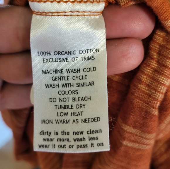 Toad&Co Shakti Romper Swim Suit Cover Up Orange Small - Picture 8 of 8